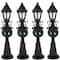 4.75" Christmas Village Lighted Street Lamps, 4ct.